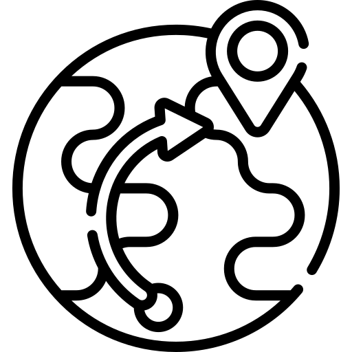 Migration planning icon for relocation and status strategy