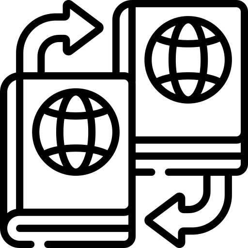 Naturalization pathway icon for Brazilian citizenship guidance