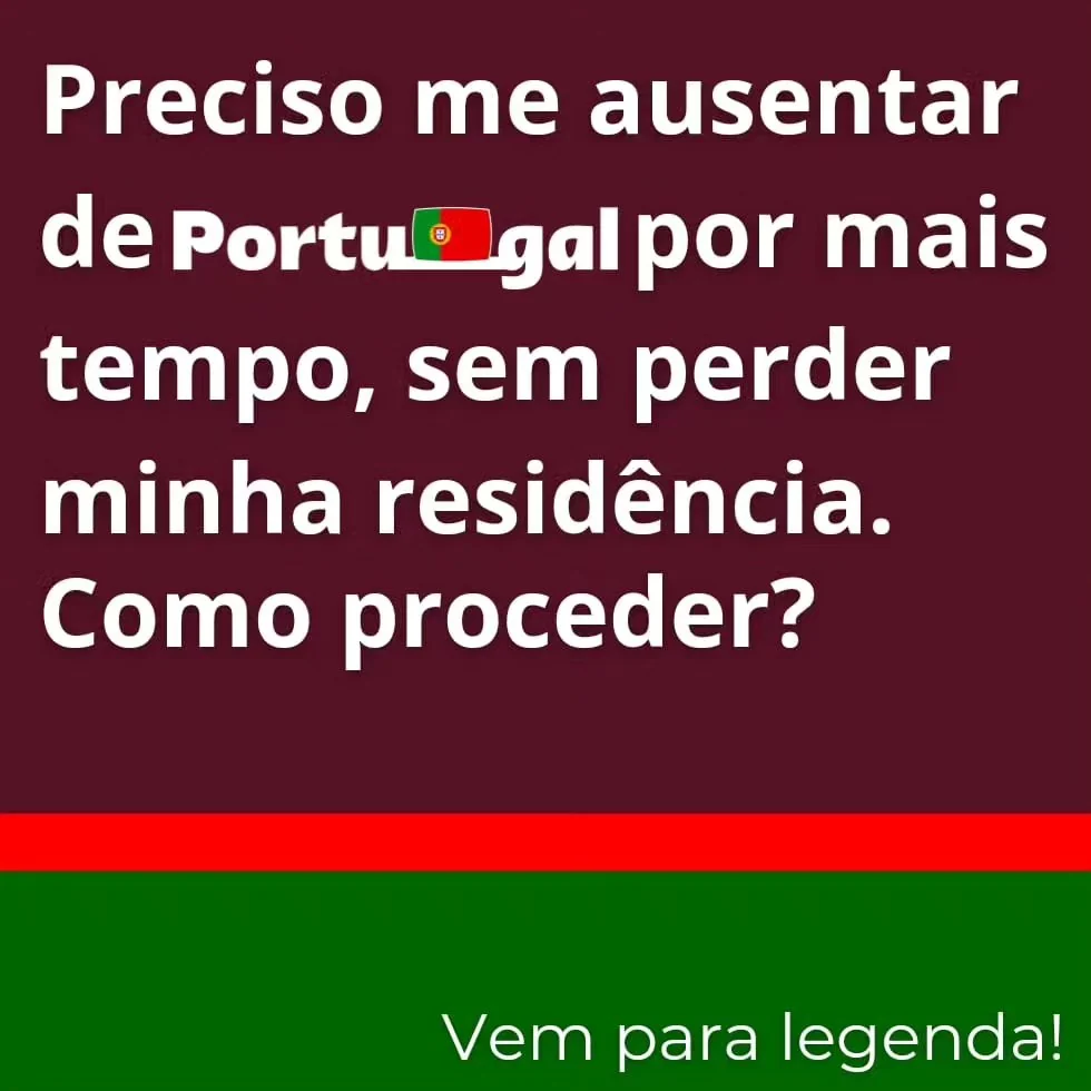 If you need to stay outside of Portugal for a longer period than required by law, you…