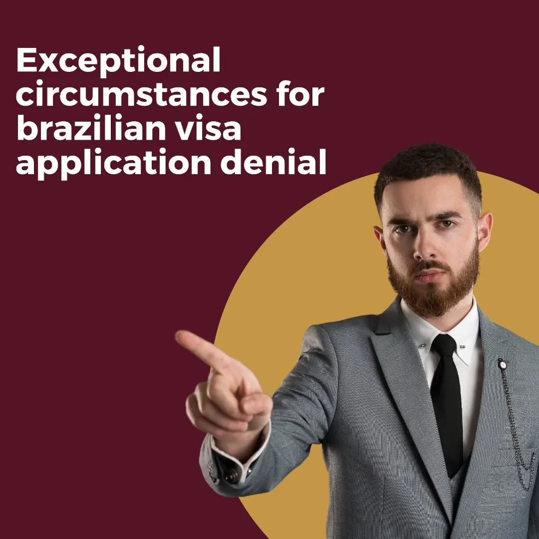 In exceptional cases, a Brazilian visa application may be denied under the following…