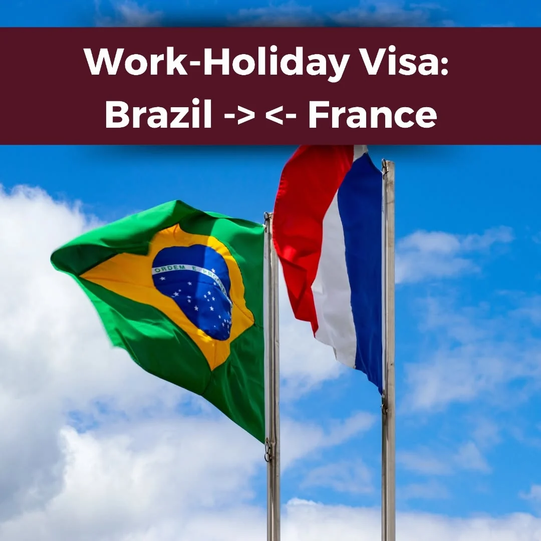 The work-holiday visa agreement between Brazil and France allows young people from…
