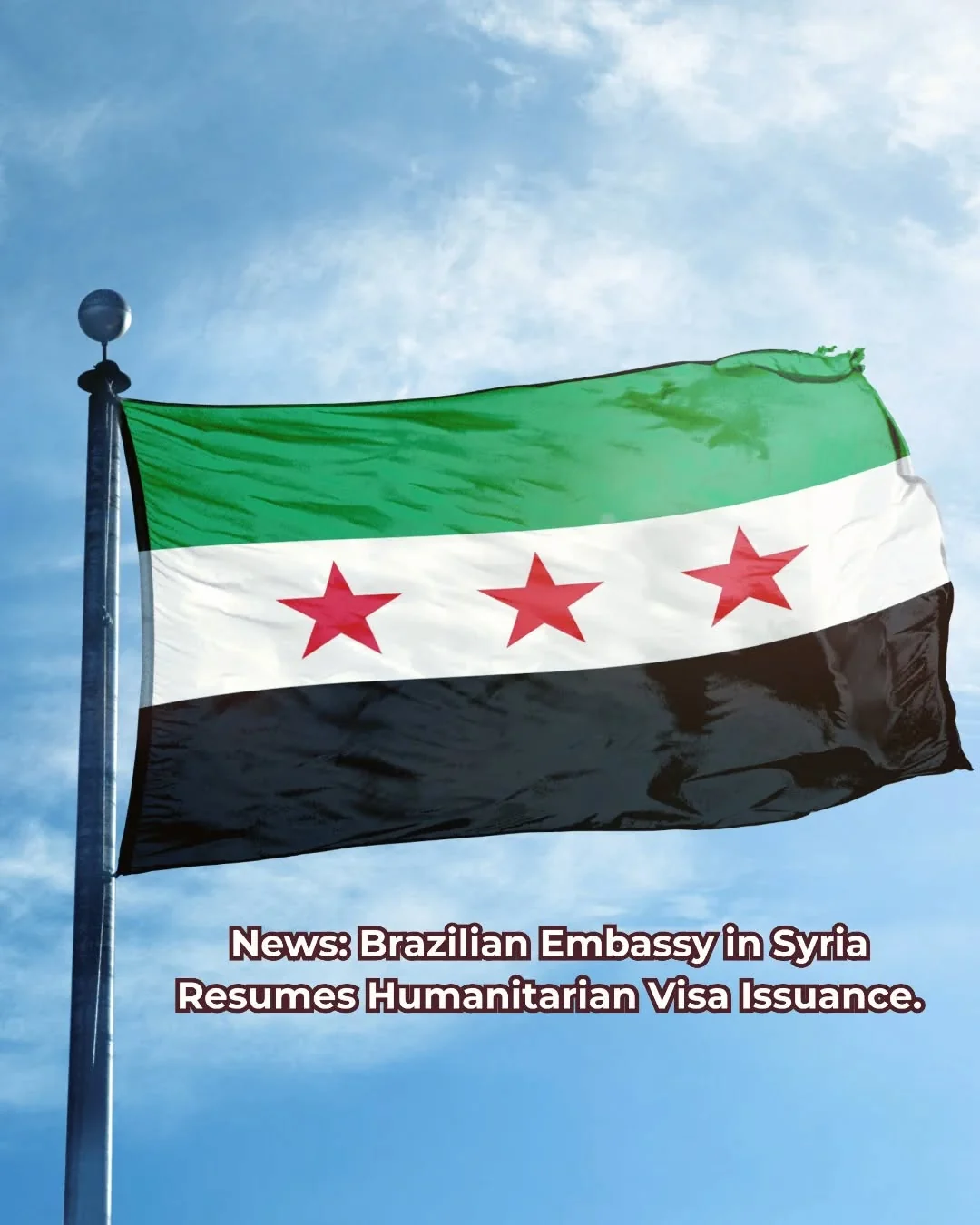 Due to the political crises in Syria, the Brazilian Embassy in Syria has announced the…