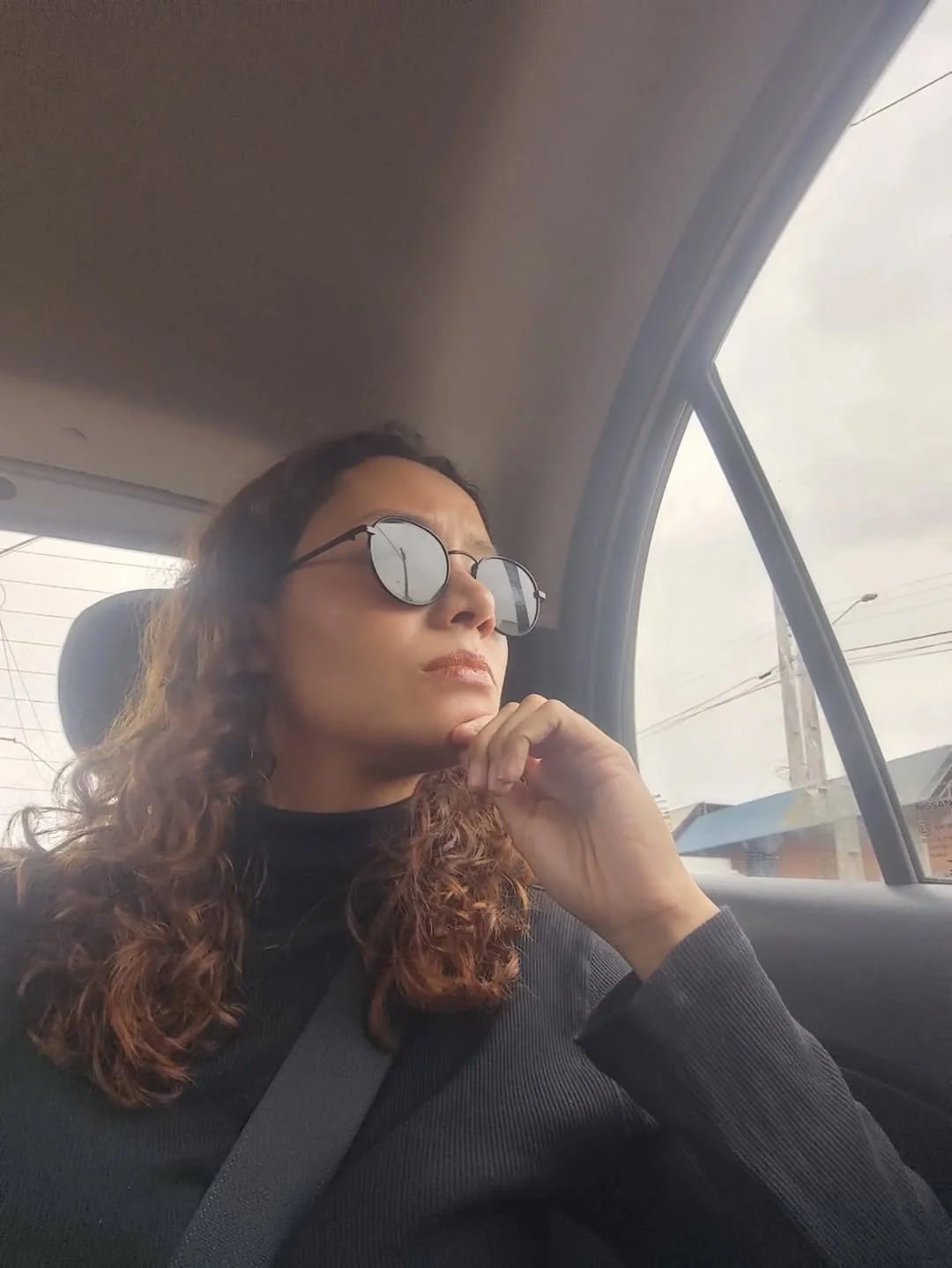 She carries more than documents in her luggage