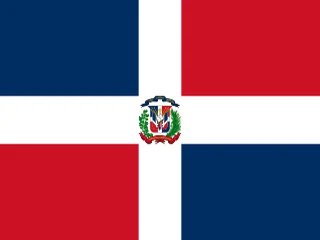 Flag of Dominican Republic for Brazil immigration guide