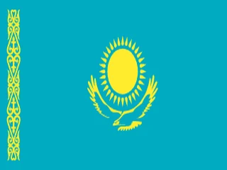 Flag of Kazakhstan for Brazil immigration guide