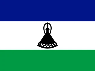 Flag of Lesotho for Brazil immigration guide