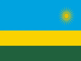 Flag of Rwanda for Brazil immigration guide