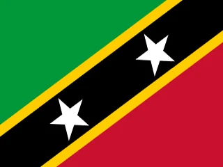 Flag of Saint Kitts and Nevis for Brazil immigration guide