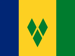 Flag of Saint Vincent and the Grenadines for Brazil immigration guide
