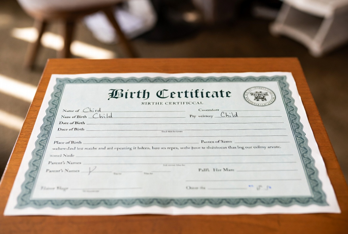 Joyful image representing birth registration in Brazilian family legal services
