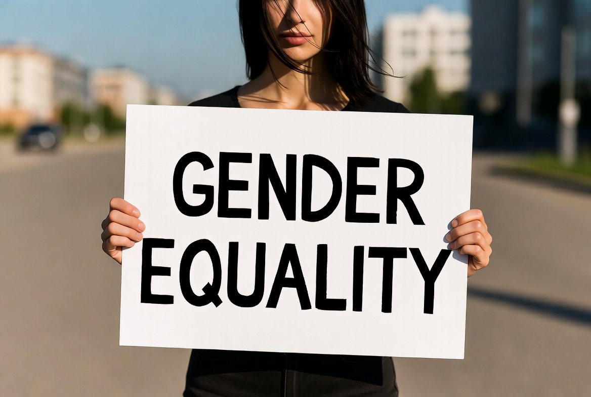 Vibrant representation of gender equality promotion in Brazil